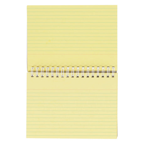 Concept 6 x 4 Spiral Bound Index Card - Yellow - Pack of 50