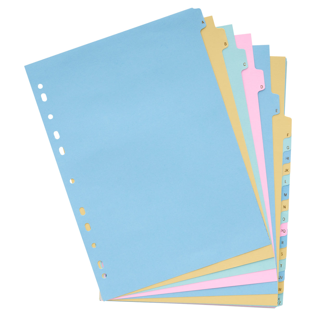 Concept A-Z Alphabetical Subject Dividers - 160 gsm - 20 Tabs