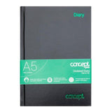 Concept Green A5 Undated Diary - Page a Day