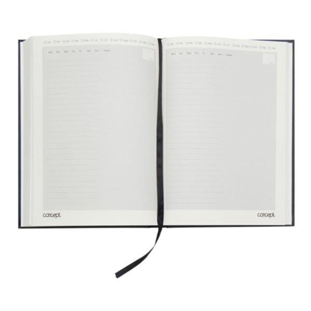 Concept Green A5 Undated Diary - Page a Day