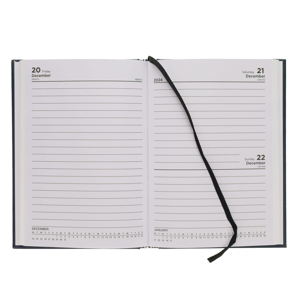 Premto A5 Page A Day Academic Diary 2024-2025 - Admiral Blue