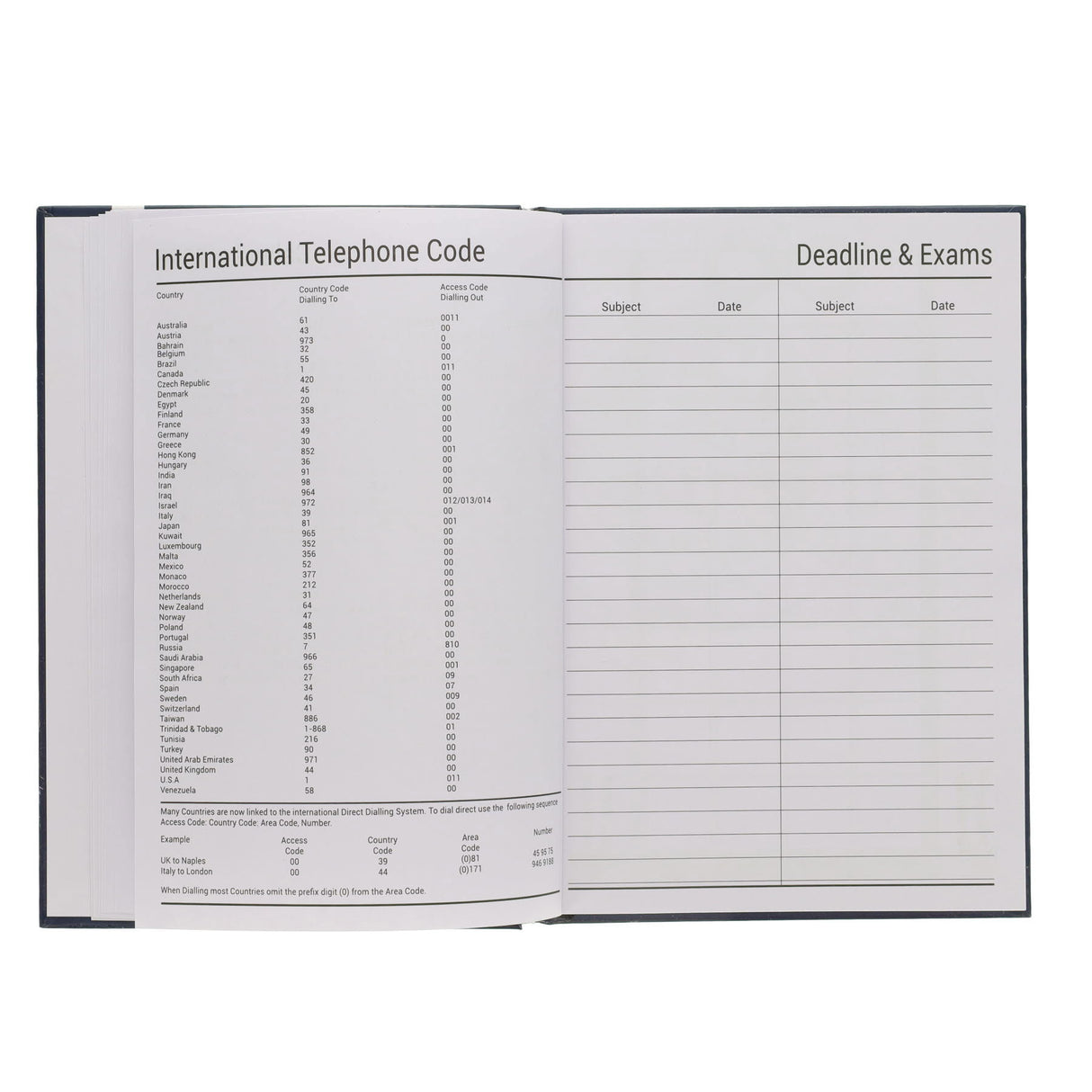 Premto A5 Page A Day Academic Diary 2024-2025 - Admiral Blue