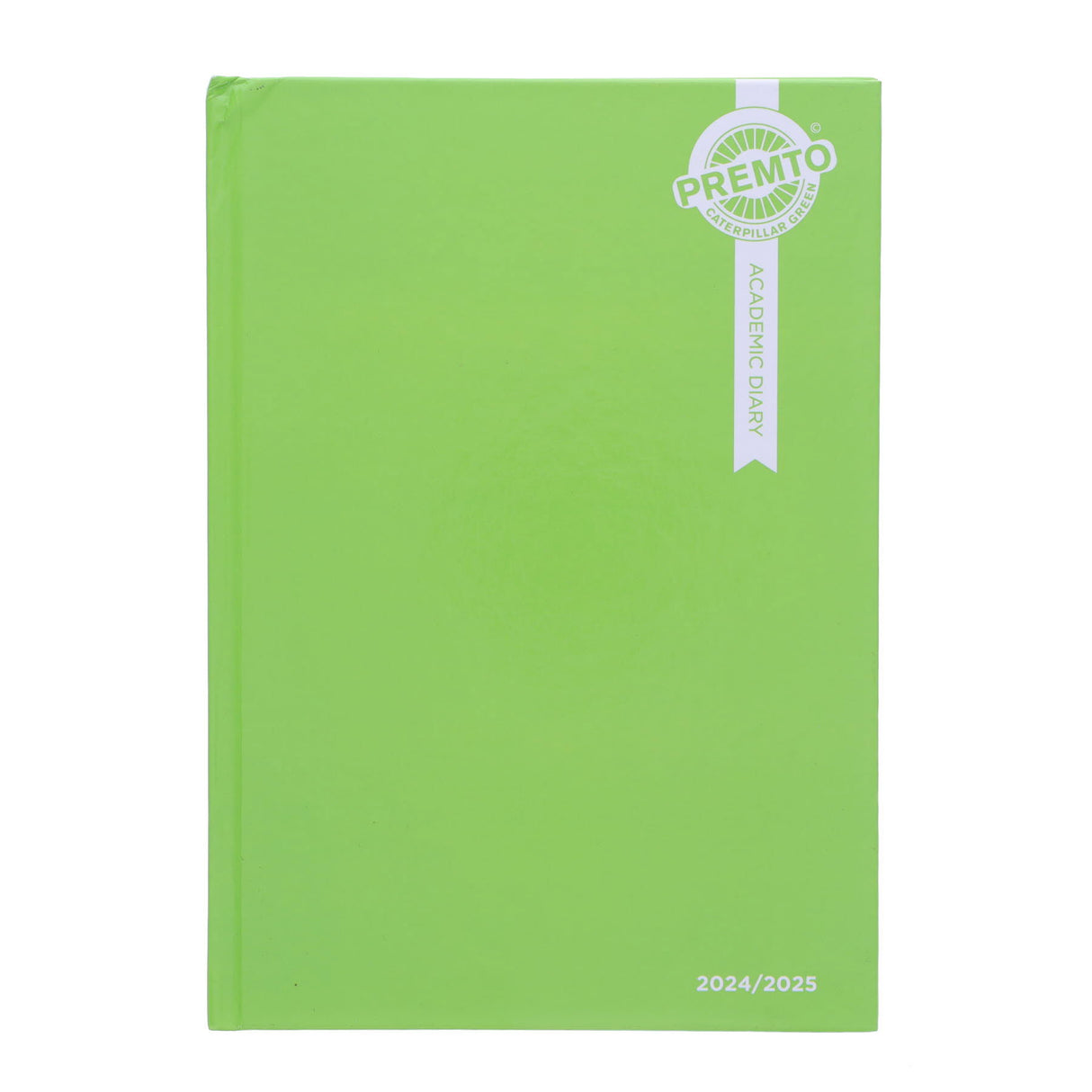 Premto A5 Page A Day Academic Diary 2024-2025 - Caterpillar Green