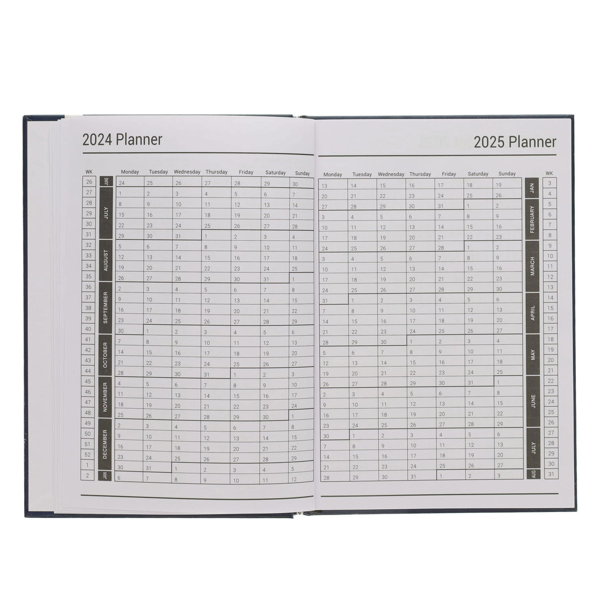 Premto A5 Page A Day Academic Diary 2024-2025 - Caterpillar Green