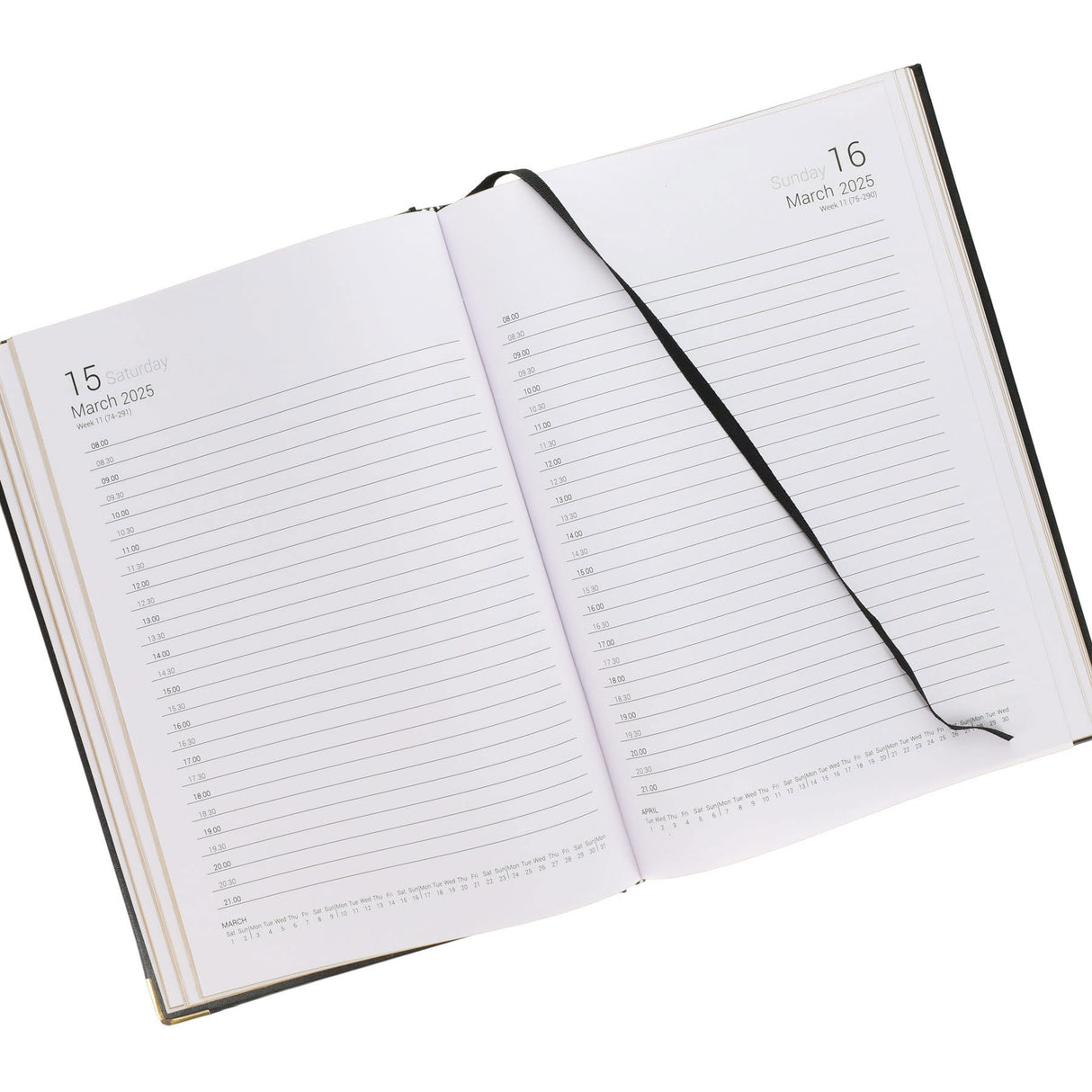 Concept 2025 A4 Page A Day Appointments Diary - Navy