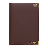 Concept A5 2025 Page A Day Diary - Brown