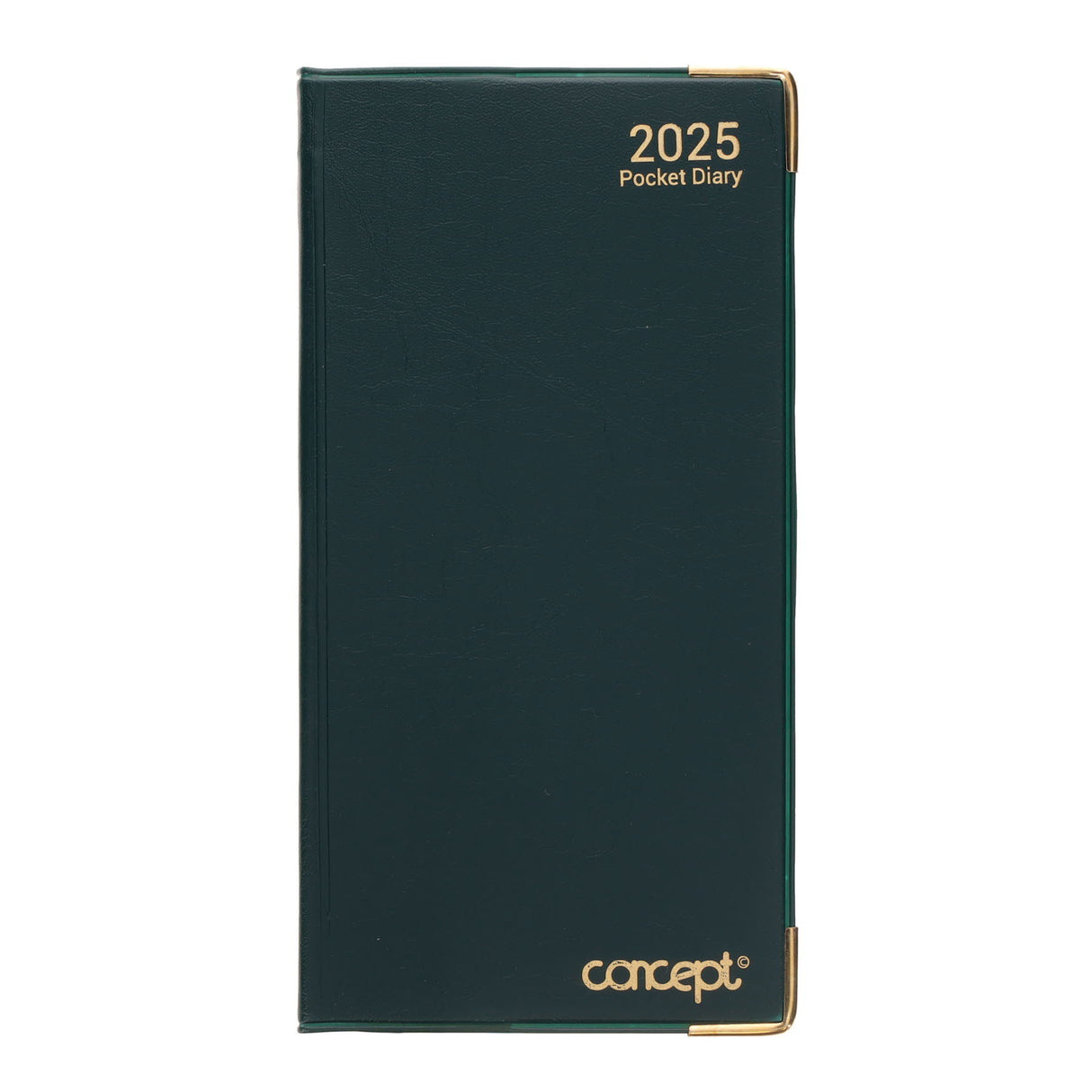 Concept 2025 Week To View Executive Slim Diary Bright - Green