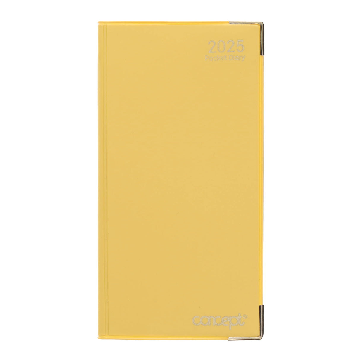 Concept 2025 Week To View Executive Slim Diary Bright - Yellow