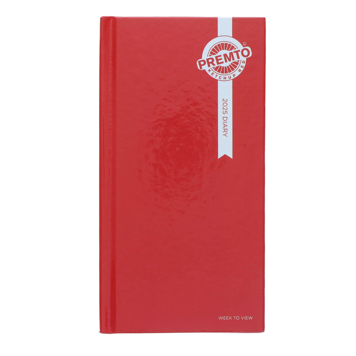 Premto 2025 Slim Pocket Diary - Week To View - Ketchup Red