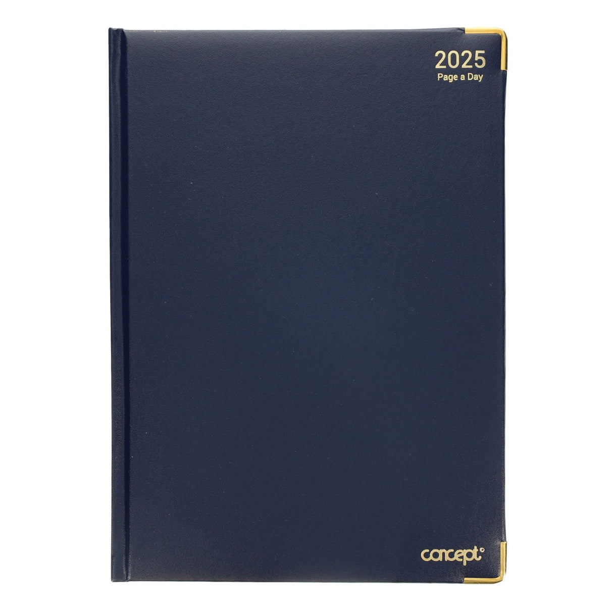 Concept 2025 A4 Page A Day Diary - Navy