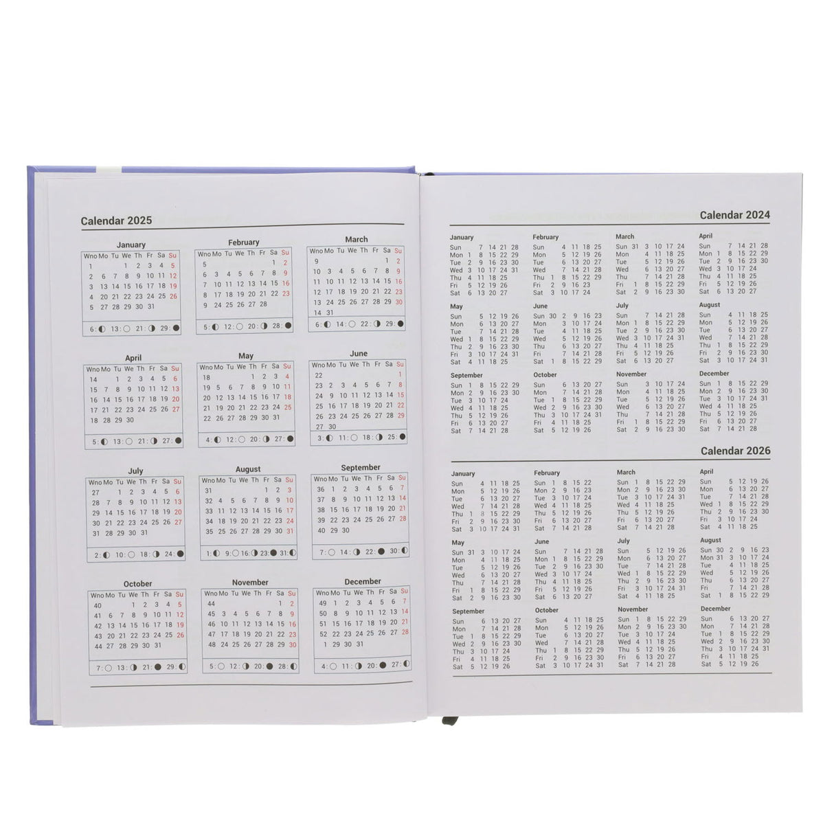 Premto 2025 A4 Page A Day Diary - Admiral Blue