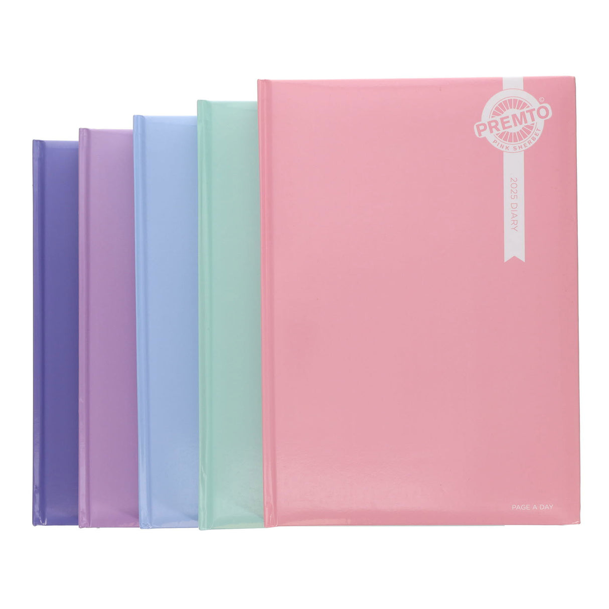 Premto Pastel 2025 A4 Page A Day Diary - Heather Haze