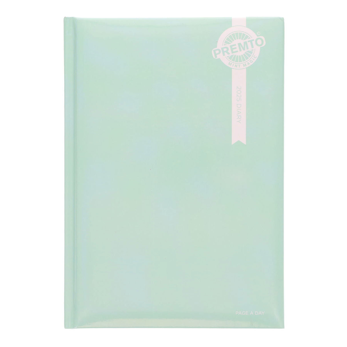 Premto Pastel 2025 A5 Page A Day Diary - Mint Magic