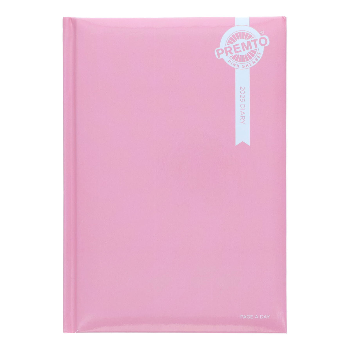 Premto Pastel 2025 A5 Page A Day Diary - Pink Sherbet