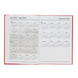Premto A5 Week To View Academic Diary 2025-2026 - Ketchup Red