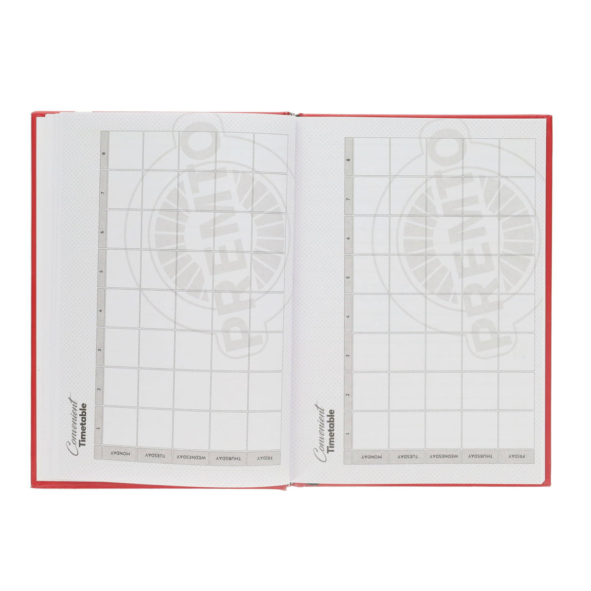 Premto A5 Week To View Academic Diary 2025-2026 - Ketchup Red