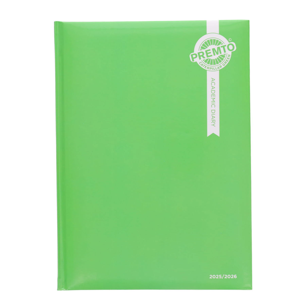 Premto A4 Page A Day Academic Diary 2025-2026 - Caterpillar Green