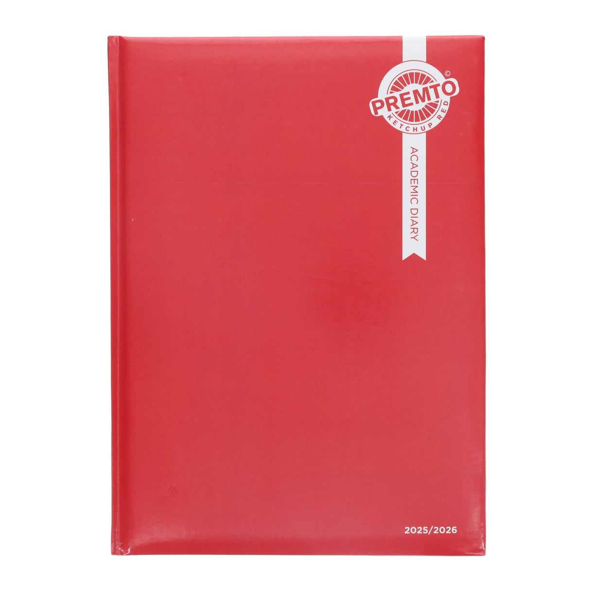 Premto A4 Page A Day Academic Diary 2025-2026 - Ketchup Red