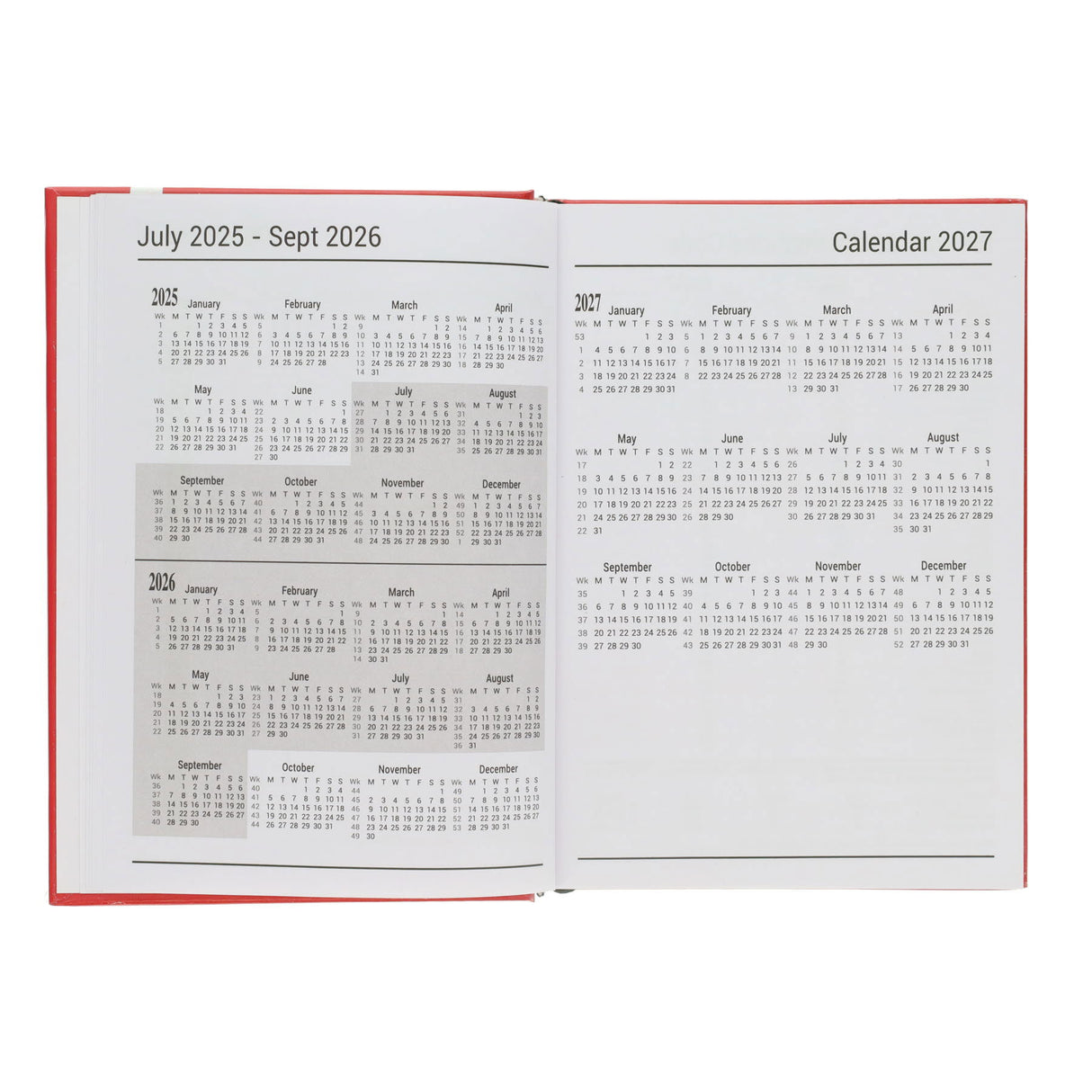 Premto A5 Page A Day Academic Diary 2025-2026 - Grape Juice