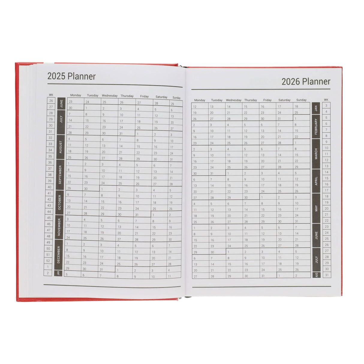 Premto A5 Page A Day Academic Diary 2025-2026 - Grape Juice