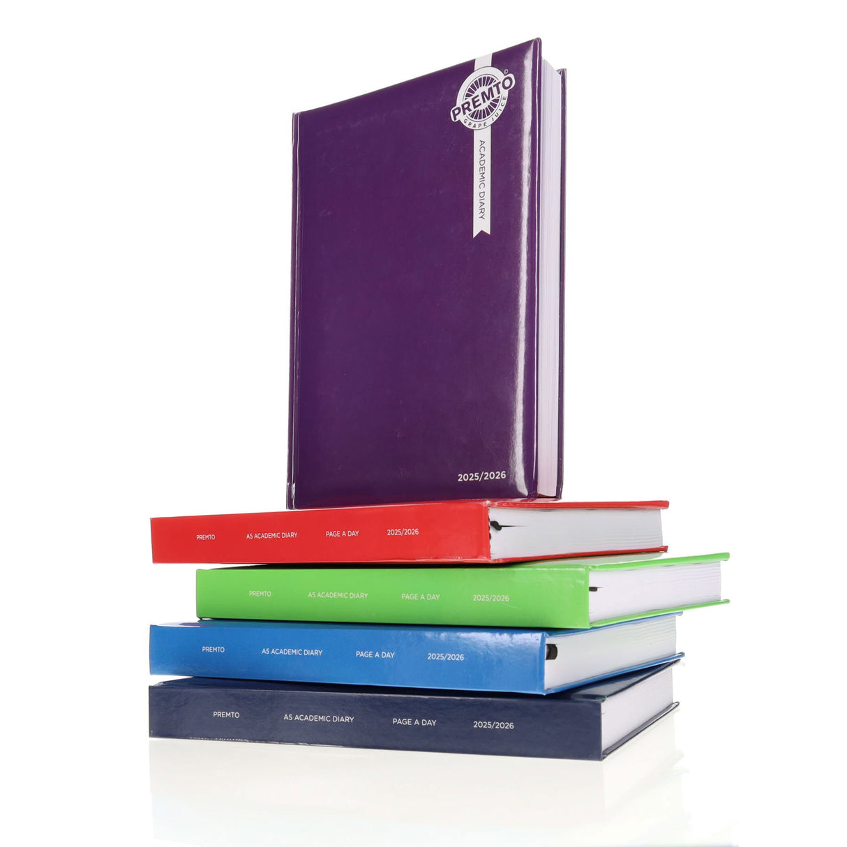 Premto A5 Page A Day Academic Diary 2025-2026 - Printer Blue