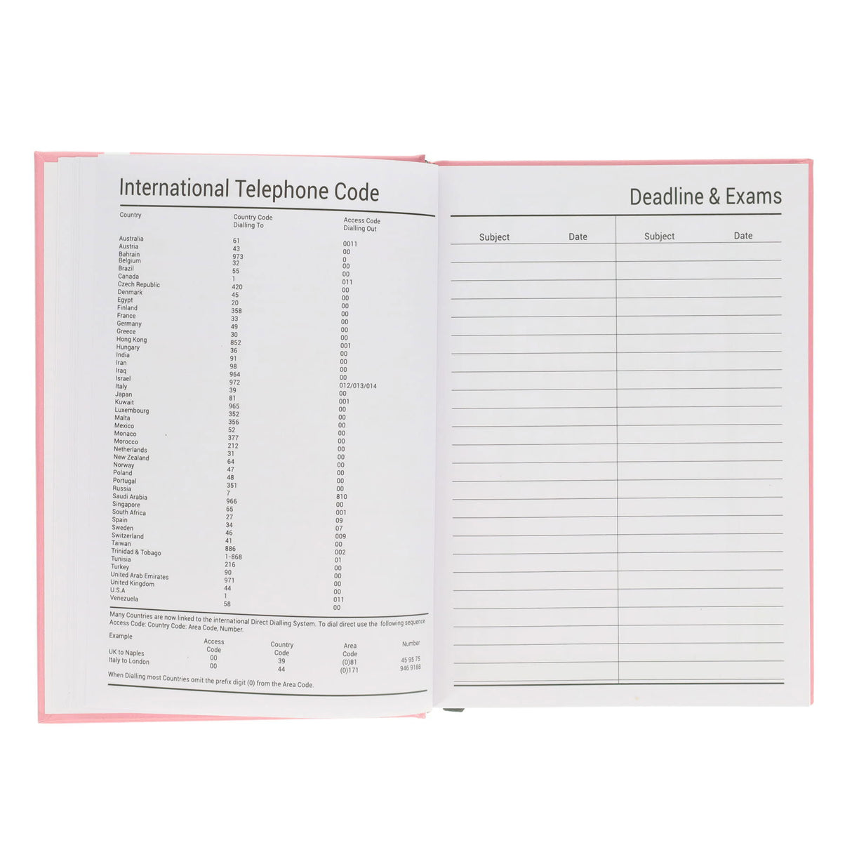 Premto A5 Page A Day Academic Diary 2025-2026 - Mint Magic