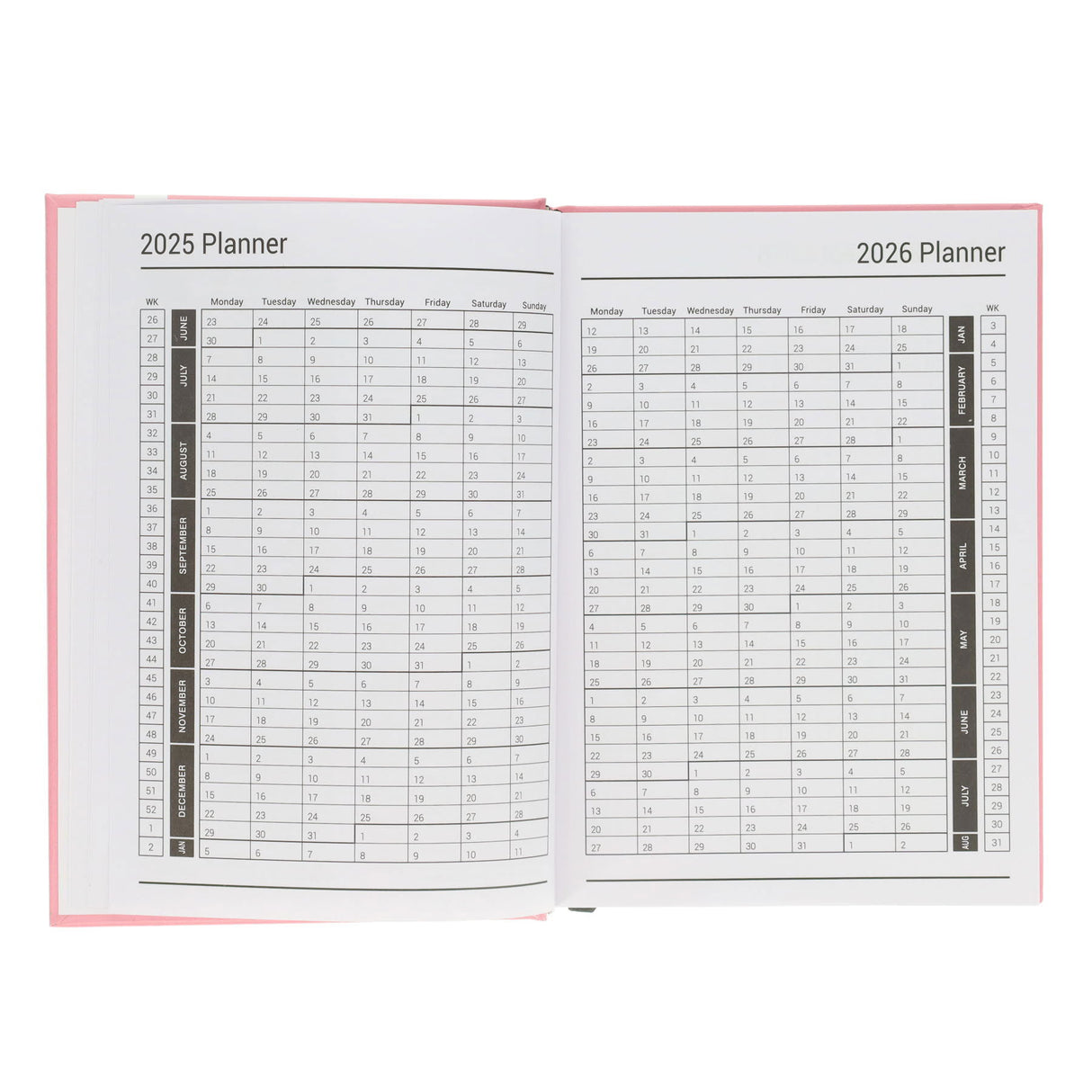 Premto A5 Page A Day Academic Diary 2025-2026 - Mint Magic