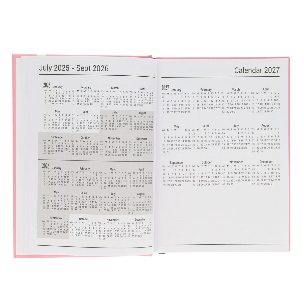 Premto A5 Page A Day Academic Diary 2025-2026 - Mint Magic