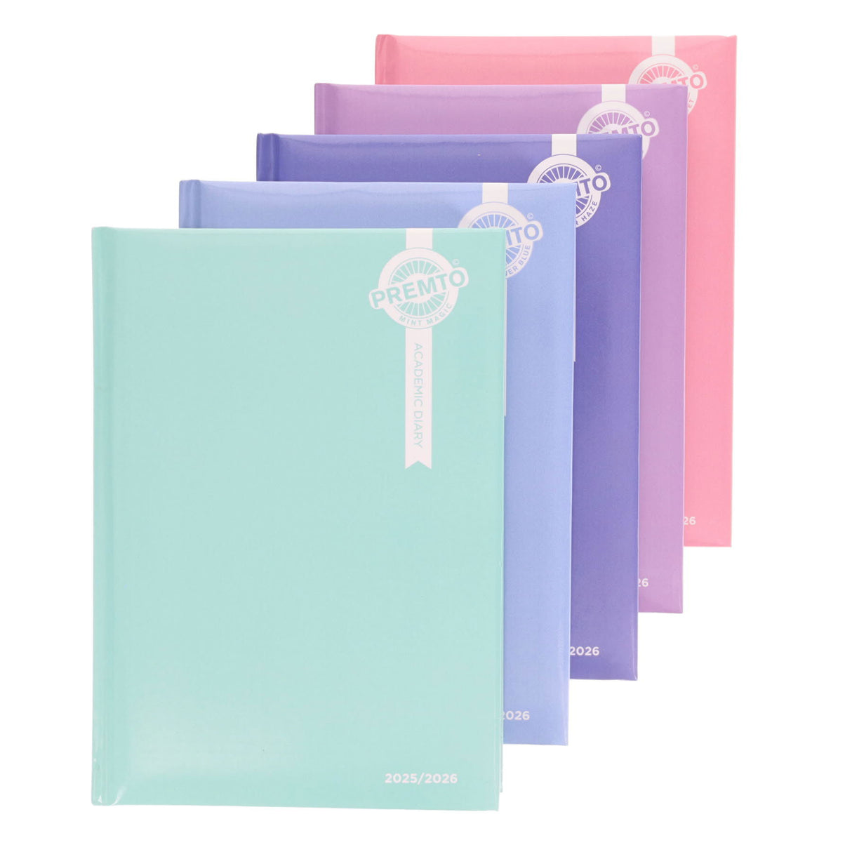 Premto A5 Page A Day Academic Diary 2025-2026 - Mint Magic