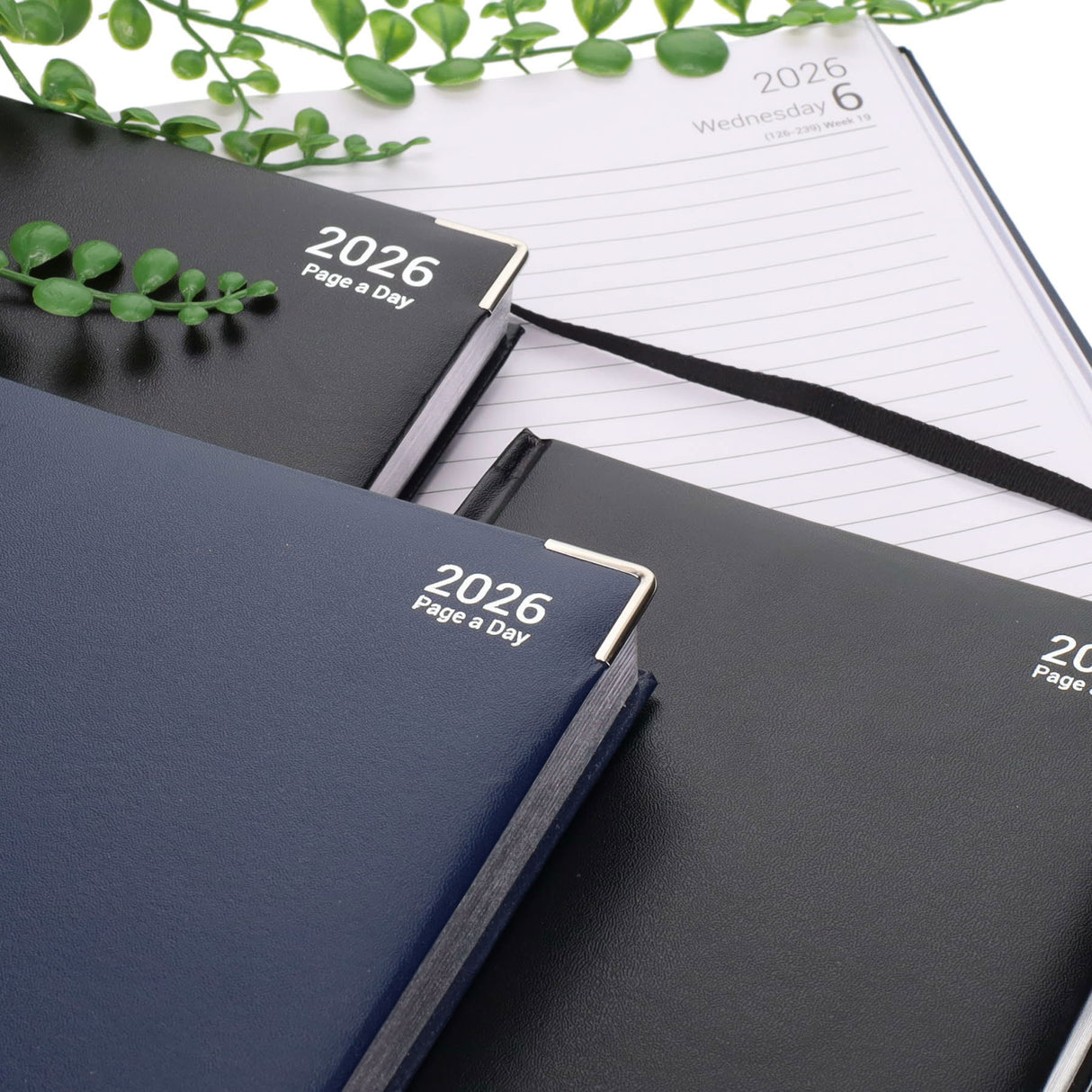 Concept 2026 A4 Diary Page A Day - Black