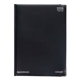 Concept 2026 A4 Page A Day Appointments Diary - Black