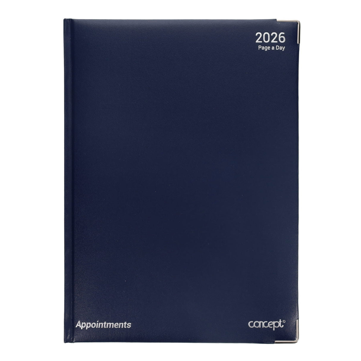 Concept 2026 A4 Page A Day Appointments Diary - Navy