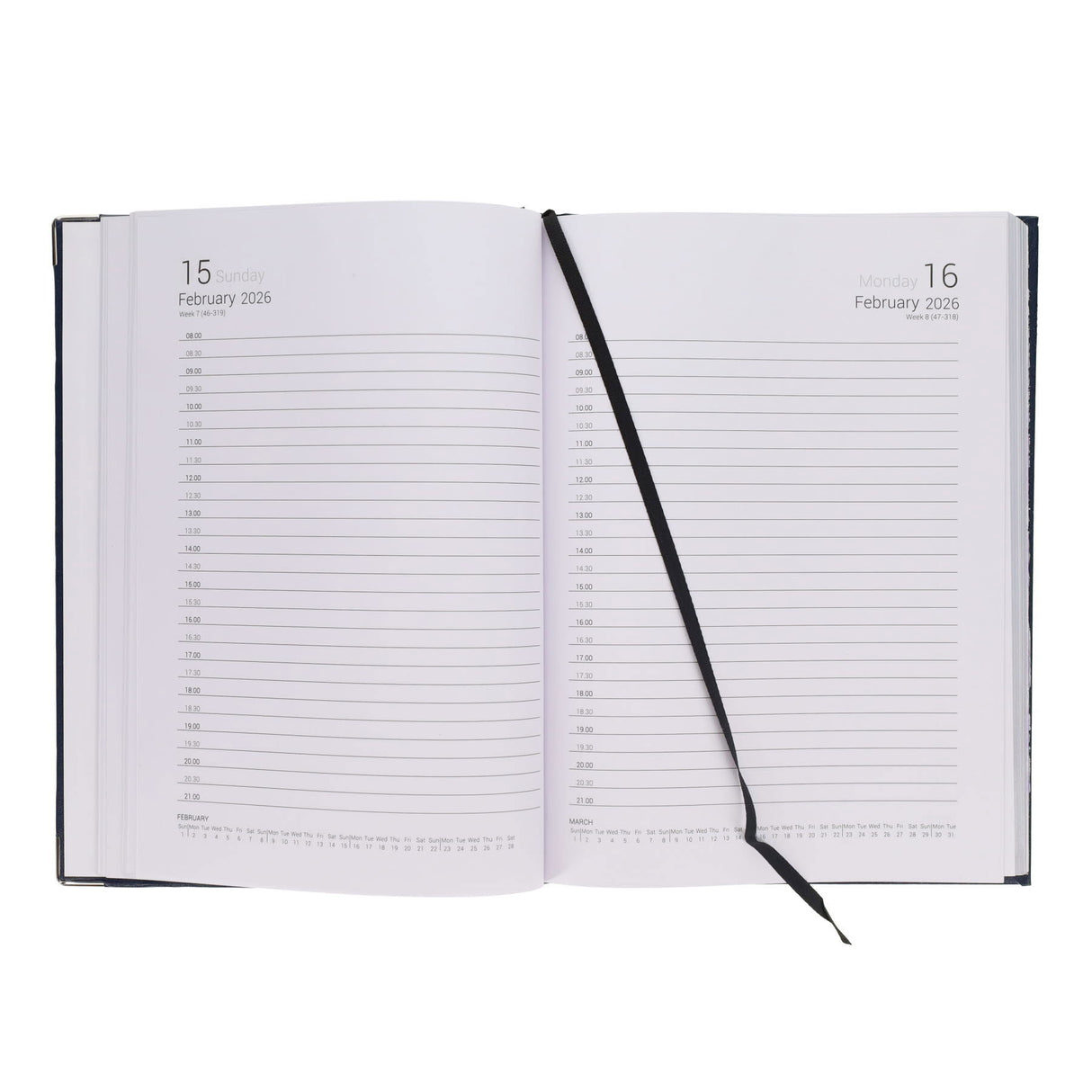 Concept 2026 A4 Page A Day Appointments Diary - Red