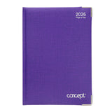 Concept A5 2026 Page A Day Diary - Purple