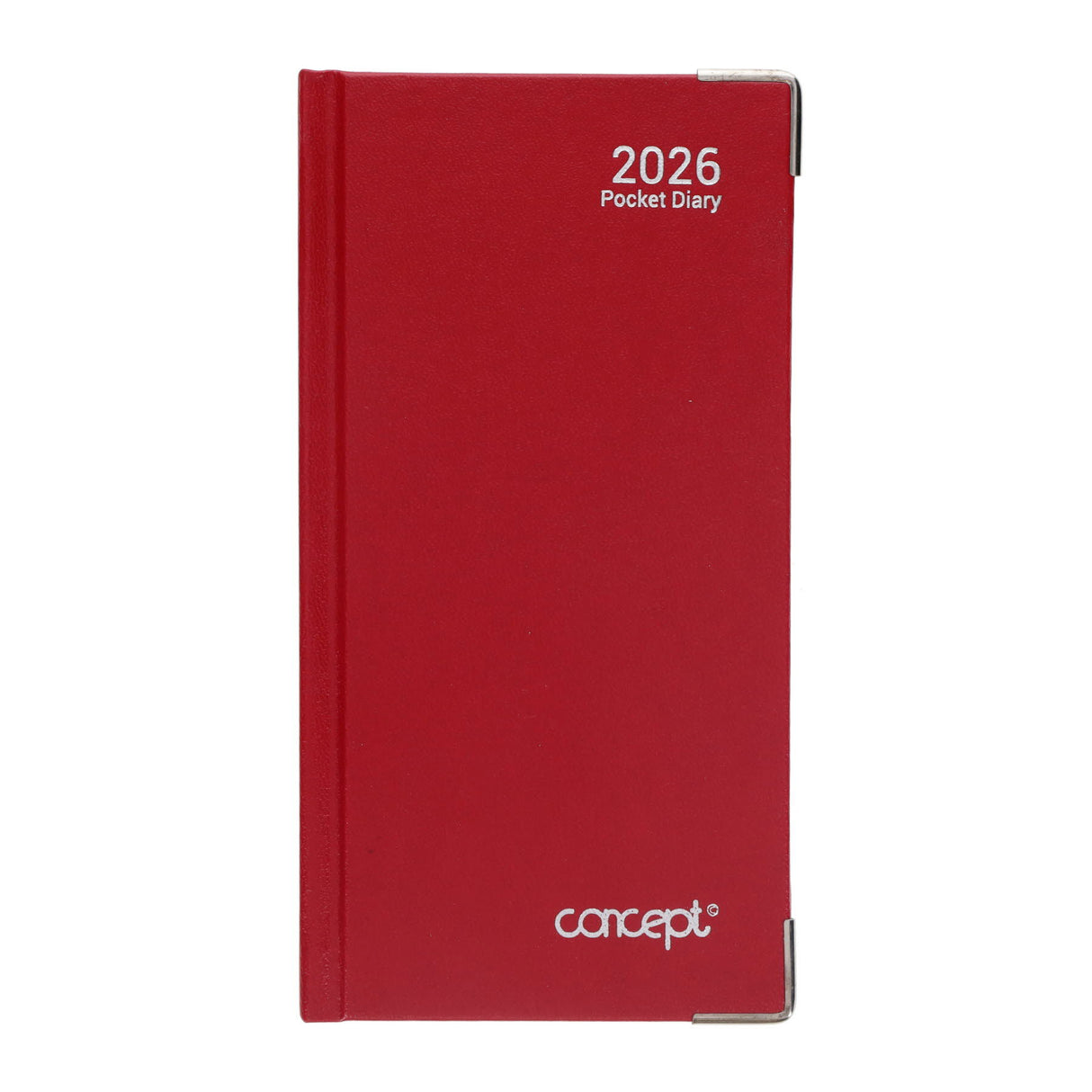 Concept Executive Slim Diary 2026 Week To View - Red