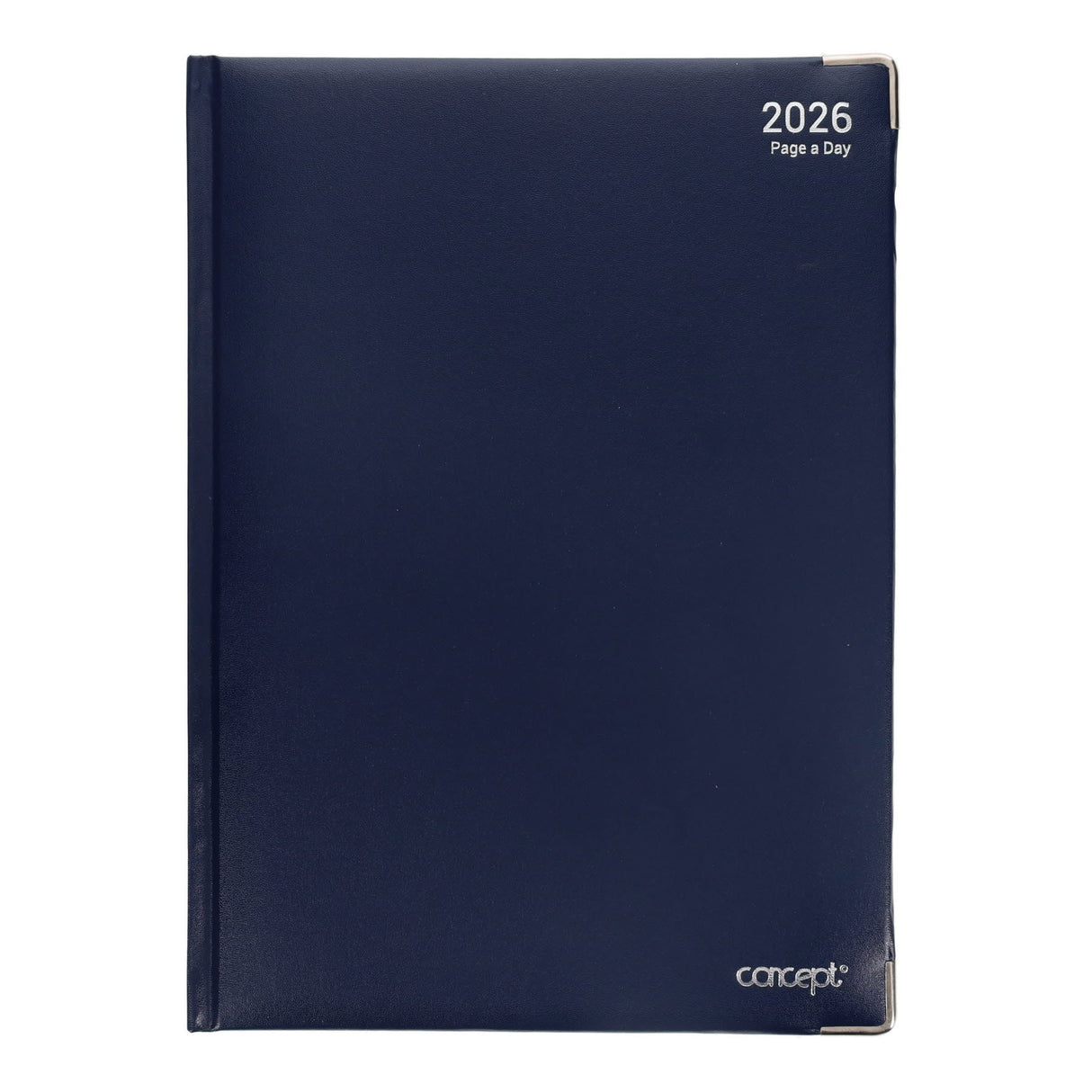 Concept 2026 A4 Page A Day Desk Diary - Navy