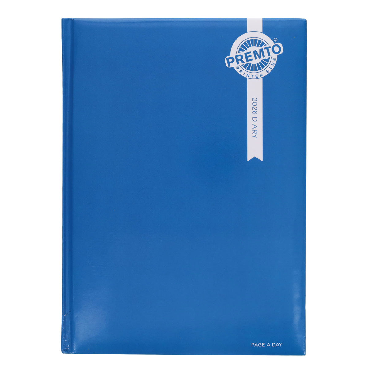 Premto 2026 A4 Page A Day Diary - Printer Blue