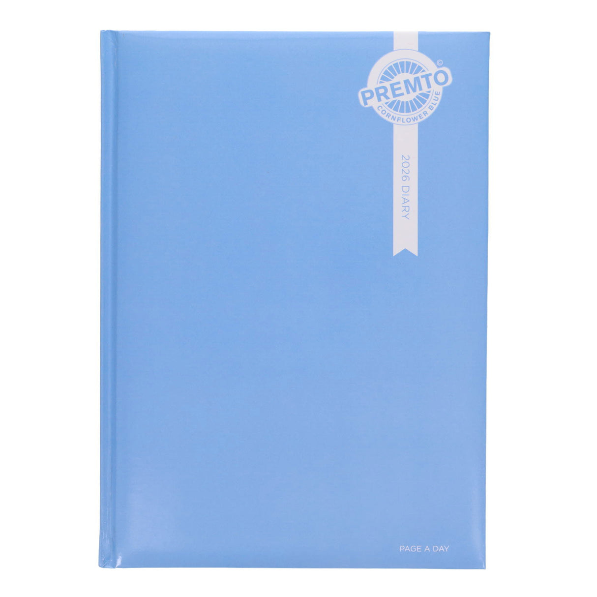 Premto Pastel 2026 A4 Page A Day Diary - Cornflower Blue
