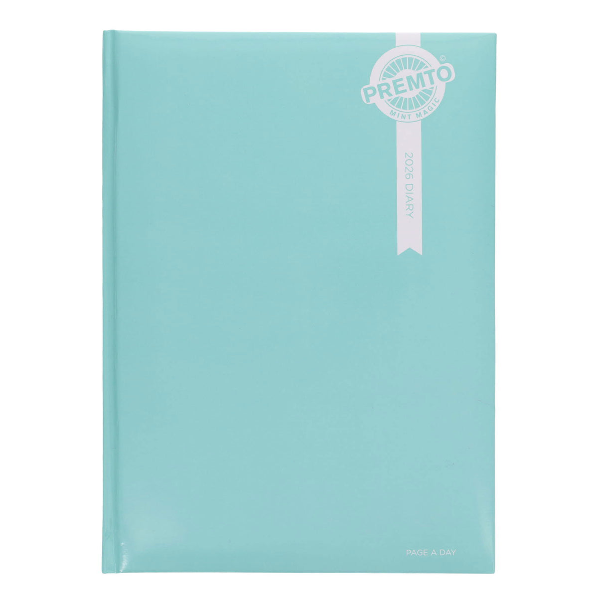 Premto Pastel 2026 A4 Page A Day Diary - Mint Magic