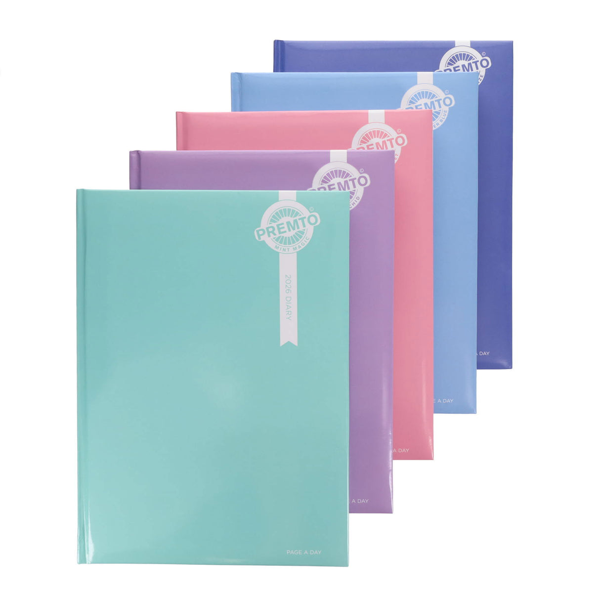 Premto Pastel 2026 A4 Page A Day Diary - Pink Sherbet