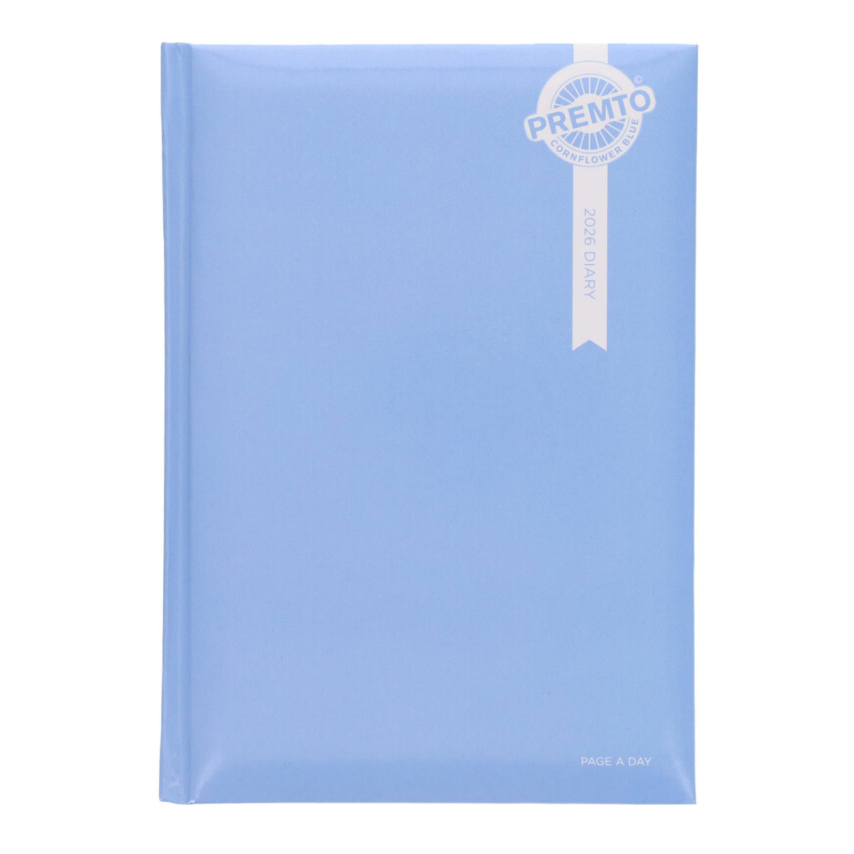 Premto Pastel 2026 A5 Page A Day Diary - Cornflower Blue