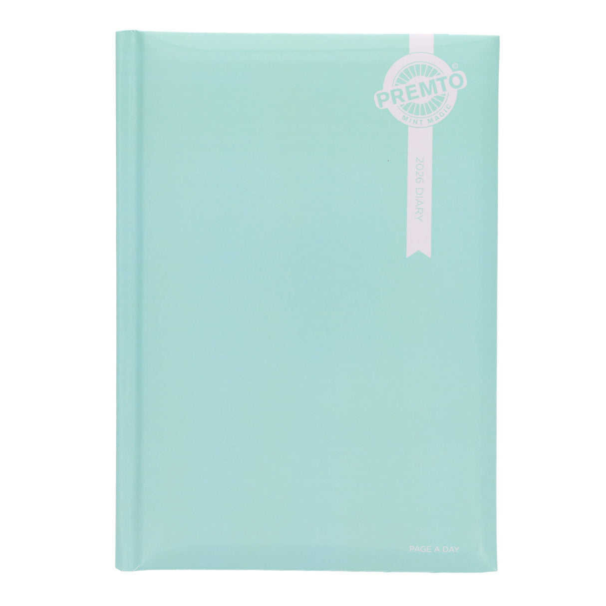 Premto Pastel 2026 A5 Page A Day Diary - Mint Magic