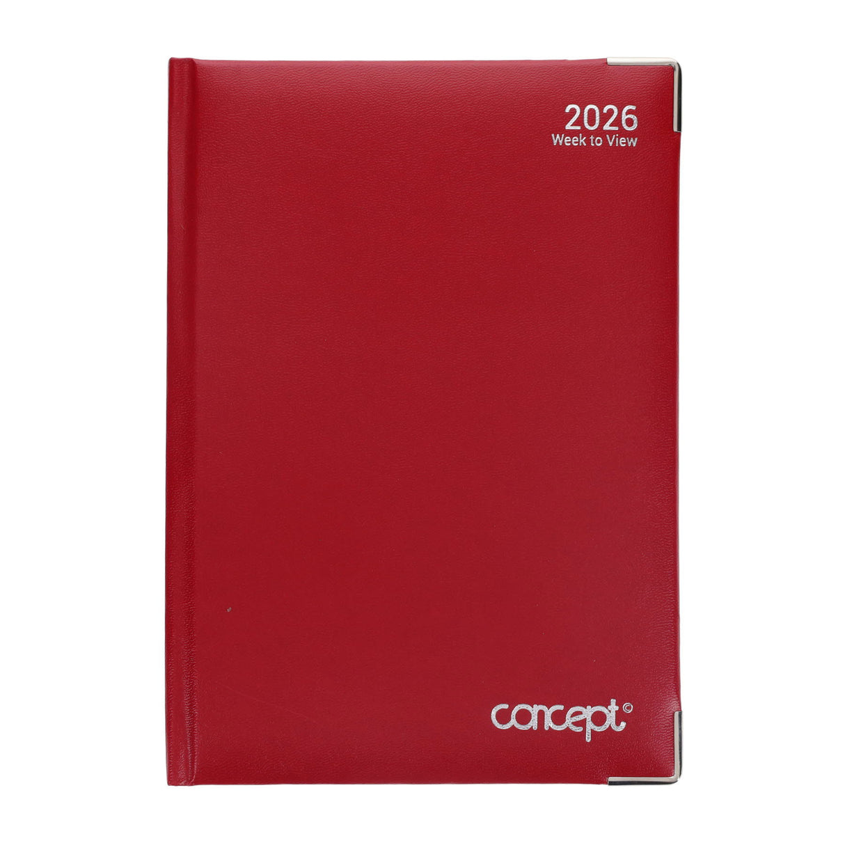 Concept A5 2026 Week To View Diary - Red