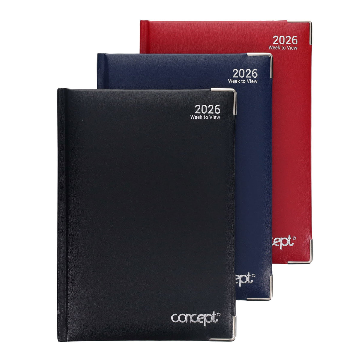 Concept A5 2026 Week To View Diary - Red