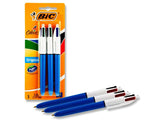 BIC 4 Colour Ballpoint Pen - Pack of 3