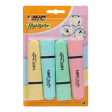 BIC Flat Highlighter - Pastel - Pack of 4