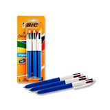 BIC 4 Colour Ballpoint Pen - Pack of 3-Ballpoint Pens-BIC | Buy Online at Stationery Shop