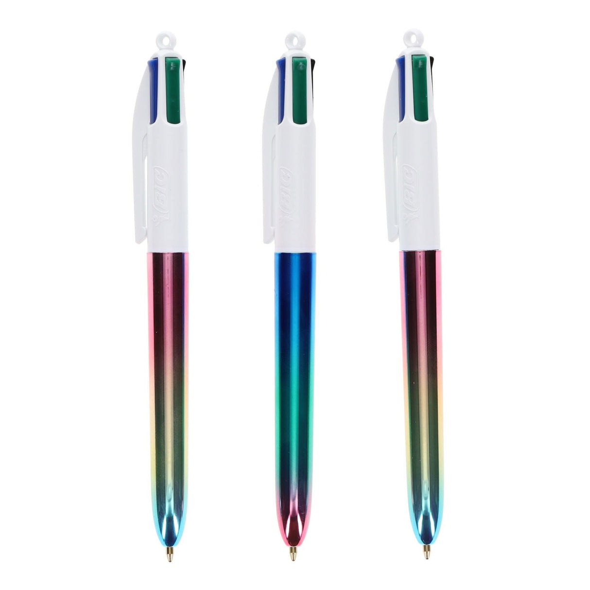 BIC 4 Colour Ballpoint Pens Gradient Design - Pack of 3 | Stationery Shop UK