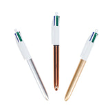 BIC 4 Colour Ballpoint Pens Metallic- Pack of 3 | Stationery Shop UK