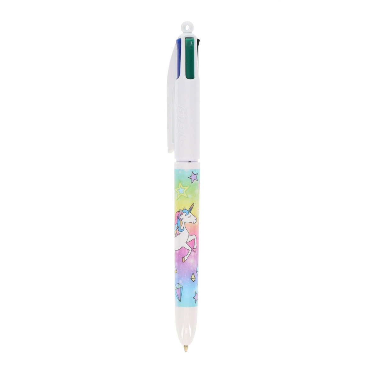 BIC 4 Colour Ballpoint Pens Pastel Unicorn - Pack of 3 | Stationery Shop UK
